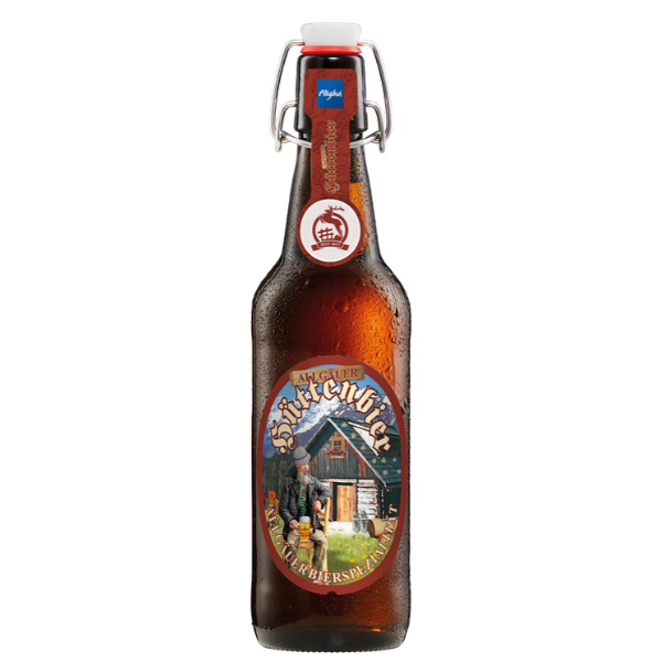 Пиво Хиршбрауерай Альпийское светлое фильтрованное 5,2% 0.5л в ст. бут