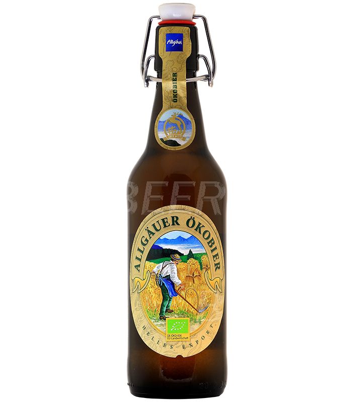 Пиво Хиршбрауерай "Око" светлое фильтрованное 5,2% 0.5л в ст. бут