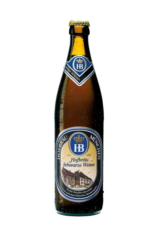 Пиво темное фильтрованное Хофброй Шварц Вайс 5,5% 0.5 л в ст. бутылке