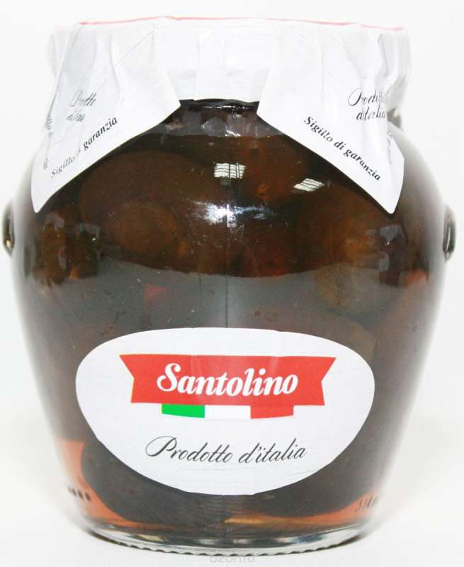 Маслины Гигант с косточкой  "Santolino" 314мл