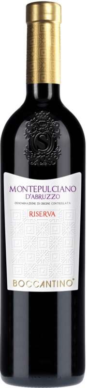 Вино географическое Боккантино Монтепульчано Д'Абруццо сухое красное 13% 0,75 л