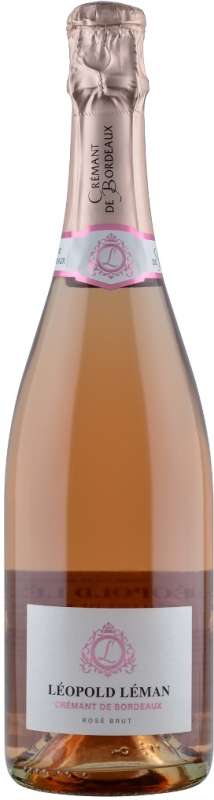 Вино игристое Креман де Бордо Леопольд сухое розовое 12% 0,75 л 