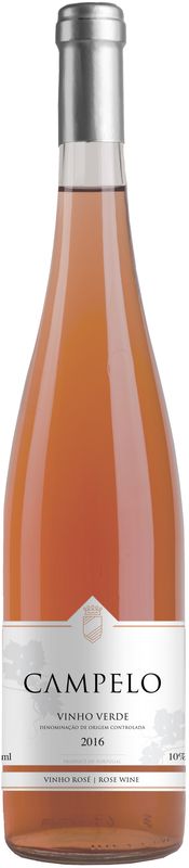 Вино ординарное " Кампело виньо верде" сухое розовое 10% 0,75л 