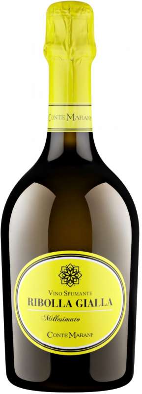 Игристое вино Конте Марани Риболла Джалла брют белое 11% 0,75л 