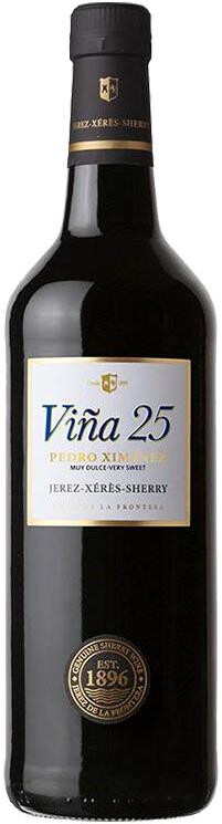 Вино ликерное Херес Винья 25 Педро Хименес 17% 0,75л.