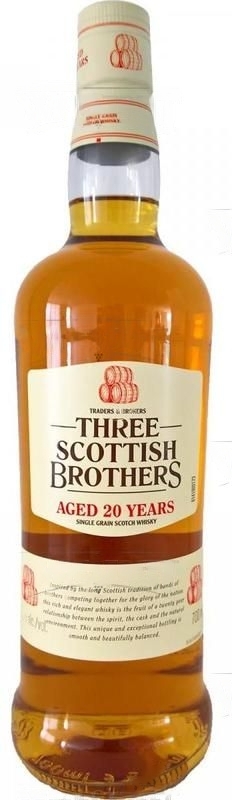 Виски зерновой Три Скотиш Бразерс 20 лет 40% 0,7л 