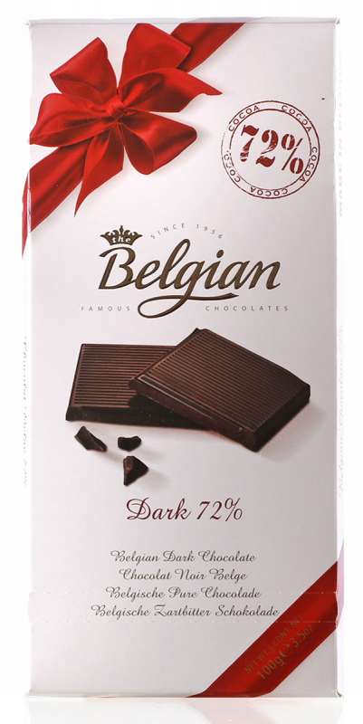 Шоколад The Belgian 72%  горький 100гр.