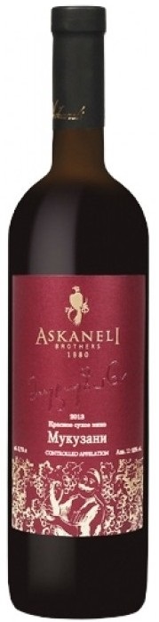 Вино Асканели Мукузани красное сухое 13% 0.75л
