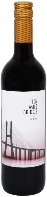 Вино географическое Тен Майл Бридж сухое красное 12.5% 0.75л