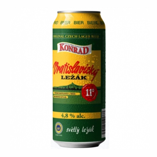 Пиво светлое фильтрованное Конрад 11 Лежак 4.8% 0.5л в ж/б